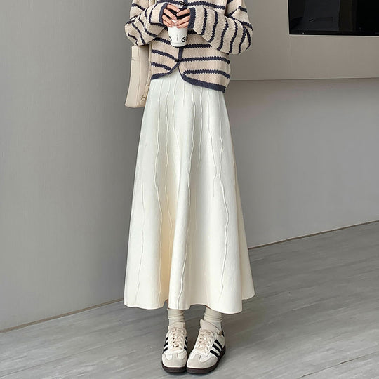 Damen Eleganter und fließender Maxirock Shop Nory 1787632125