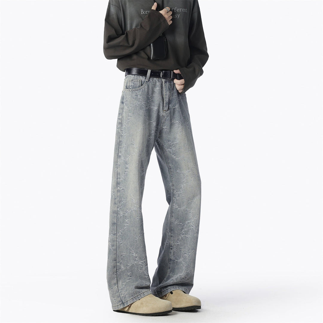 Herren Weite Jeans mit einzigartigem Muster und hohem Tragekomfort