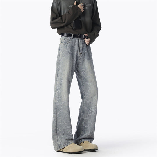 Herren Weite Jeans mit einzigartigem Muster und hohem Tragekomfort