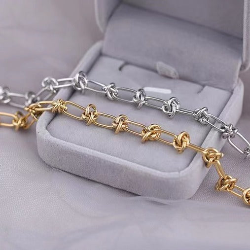 Damen zeitgenössisches Knoten-Link-Armband Shop Nory