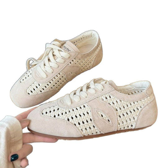 Damen elegante und luftige Schnürschuhe mit handgewShopnorytem Obermaterial