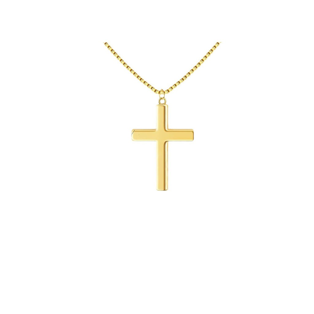 Damen Halskette mit elegantem Kreuzanhänger und hochwertiger Gliederkette Shop Nory
