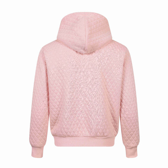 Unisex Gesteppte Kapuzenjacke mit Reißverschluss, Kängurutasche und spiegelnder Tiger‑Stickerei Shop Nory