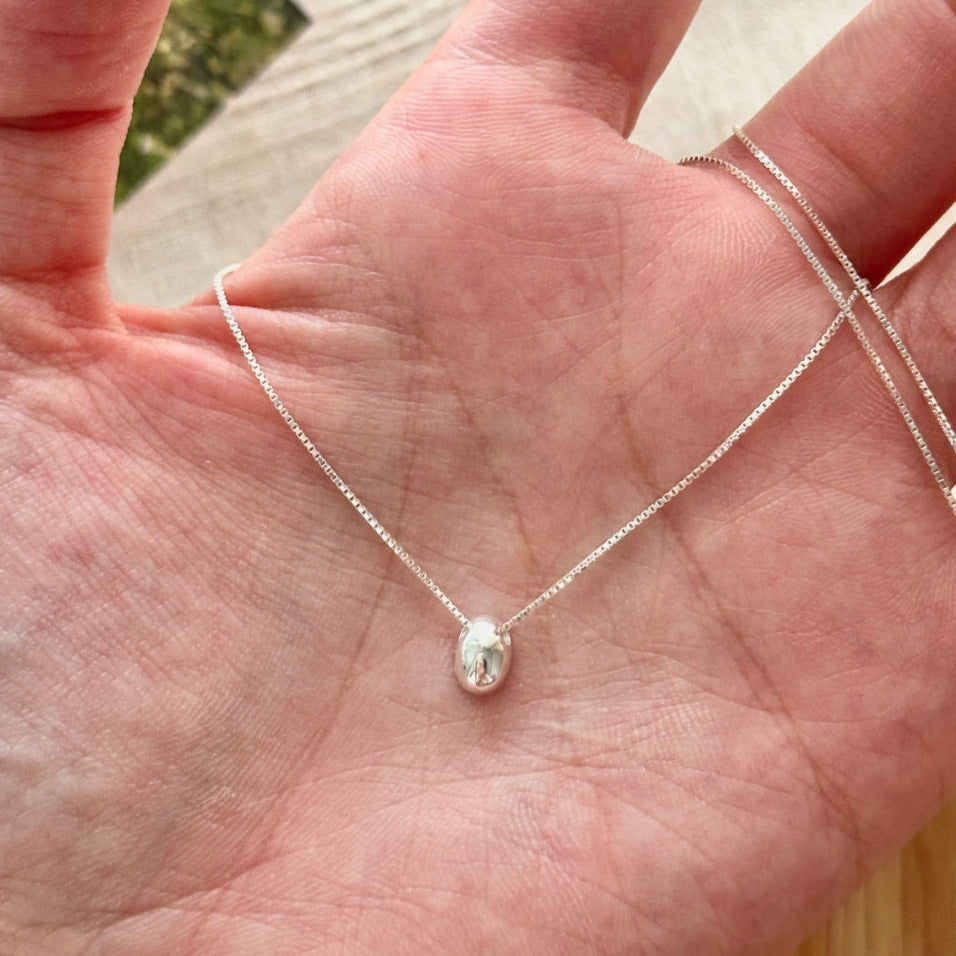 Damen Halskette mit elegantem Perlendesign und feiner Silberkette Shop Nory