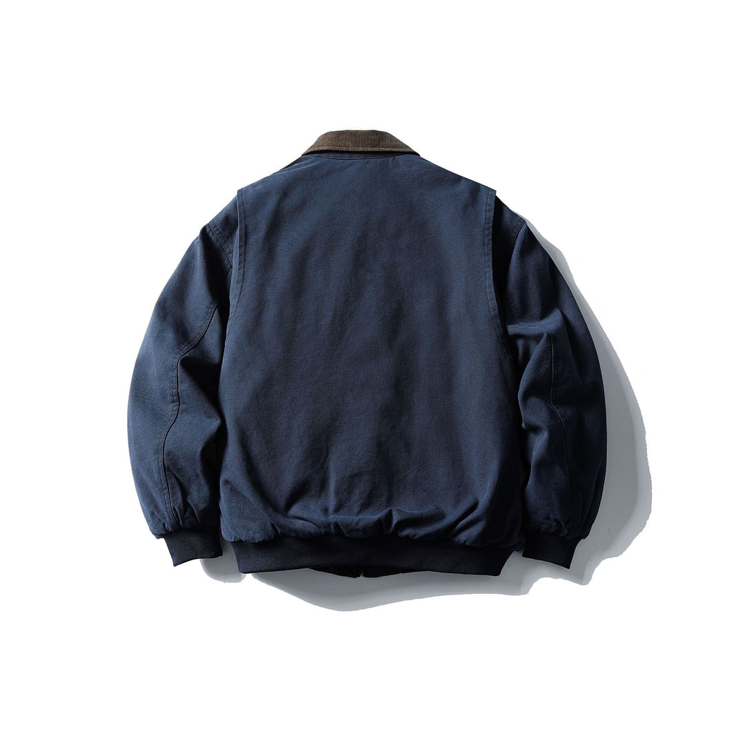 Herren Robuster Canvas-Blouson mit Cordkragen und Utility‑Taschen Shop Nory