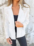 Damen elegante Spitzenblazer