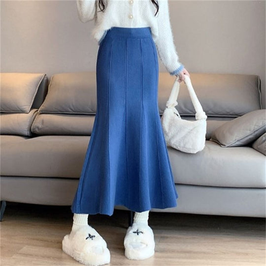 Damen Fließender Maxirock mit eleganter A-Linien Silhouette Shop Nory