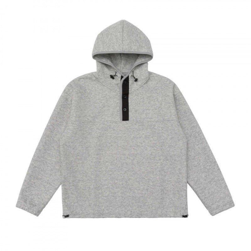 Unisex Kapuzenpullover mit Knopfleiste und weichem Fleece-Innenfutter Shop Nory