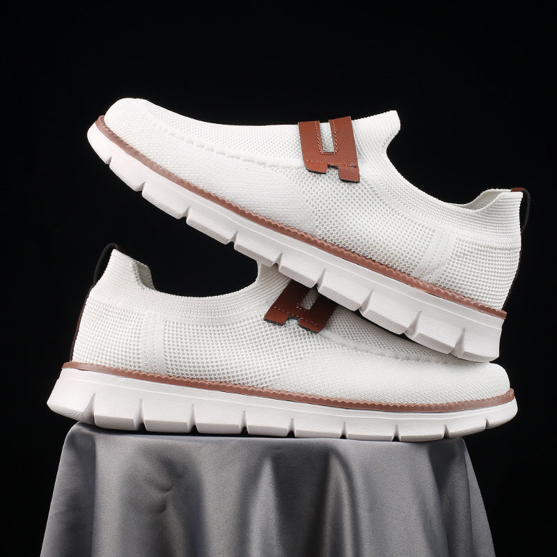 Damen Elastischer Strick‑Mokassin‑Sneaker mit dämpfender EVA‑Sohle und Zierriemen Shop Nory