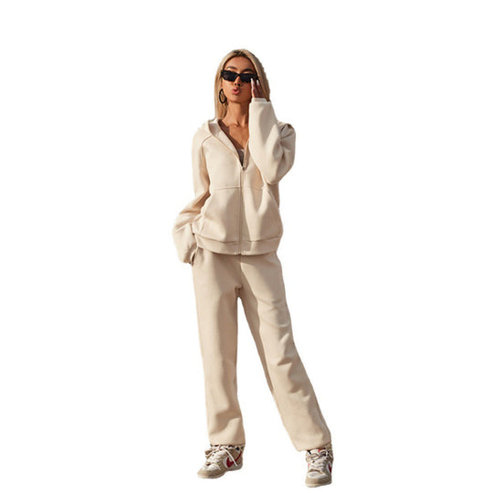 Damen Kapuzenjacke aus weichem Baumwollfleece im Oversize-Schnitt mit Kängurutaschen Shop Nory