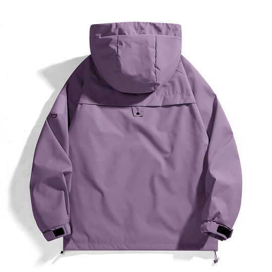 Damen Outdoor-Jacke mit verstellbarer Kapuze und atmungsaktiven Einsätzen