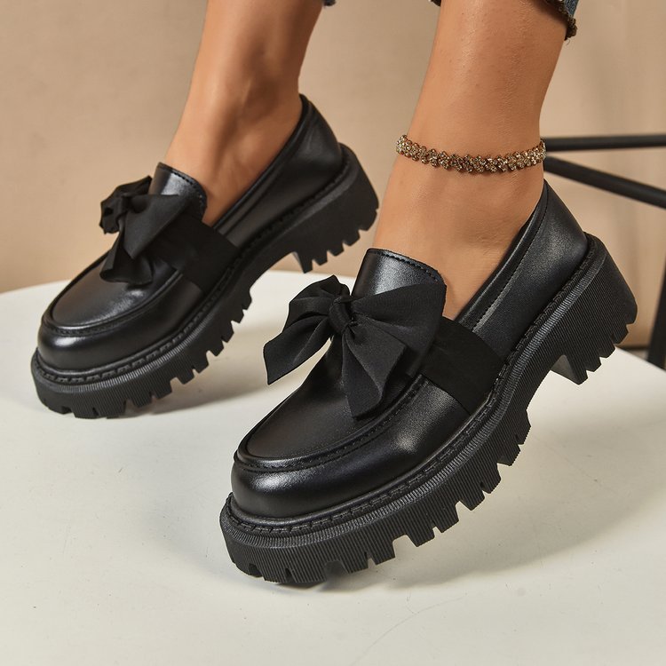 Damen Elegante Slipper mit dekorativer Schleifenverzierung und rutschfester Sohle