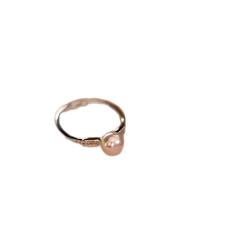 Damen zierlicher Ring mit eleganter Perle und funkelnden Zirkonia-Shop Nory