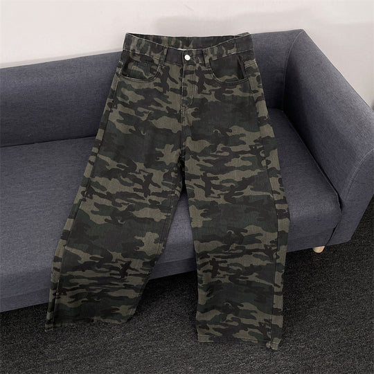 Damen Modische Camouflage Cargo-Hose Shop Nory