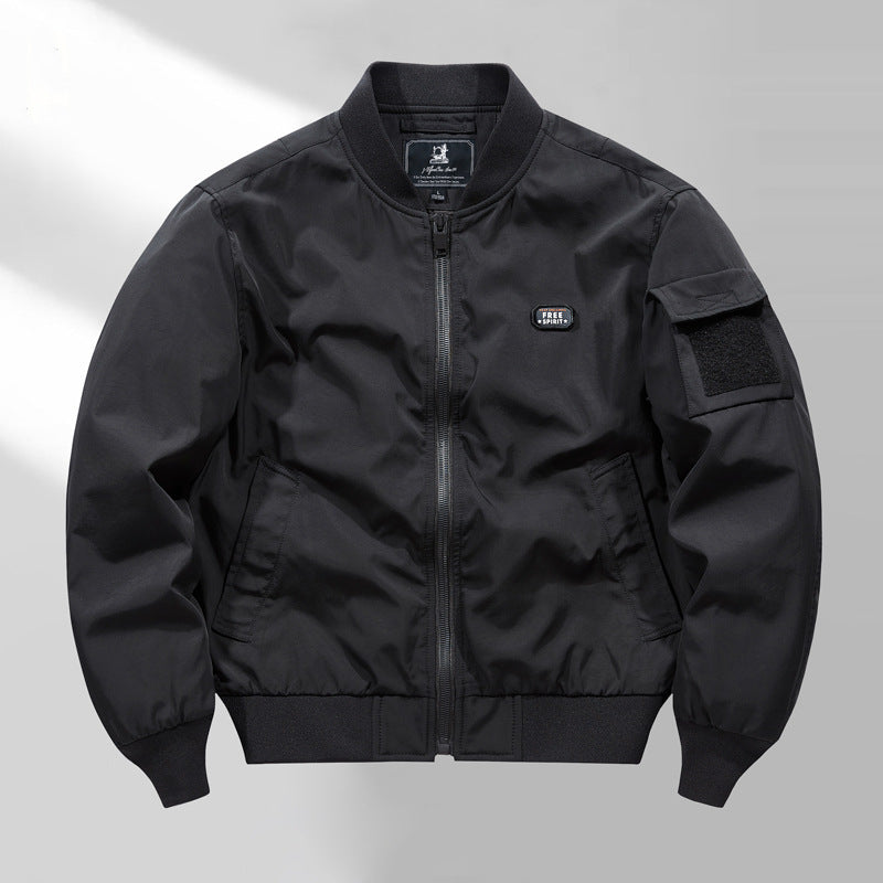 Herren Kurzblouson im Aviator‑Minimalstil mit Multifunktions‑Ärmeltasche Shop Nory