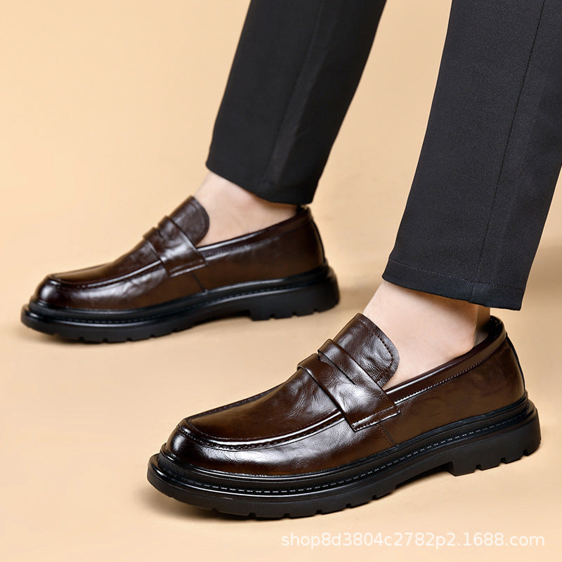 Herren Elegante Leder Mokassins mit rutschfester Sohle und komfortablem Innenfutter