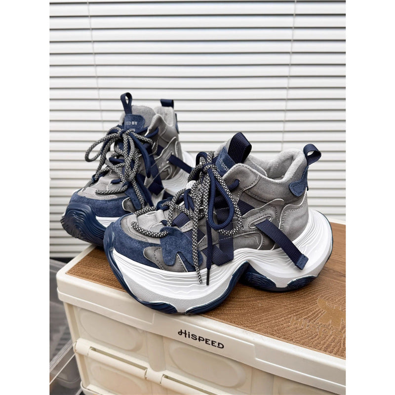 Damen Chunky Plateau-Sneaker mit mehrlagiger sculpted Sohle und Wildleder‑Mesh‑Details Shop Nory