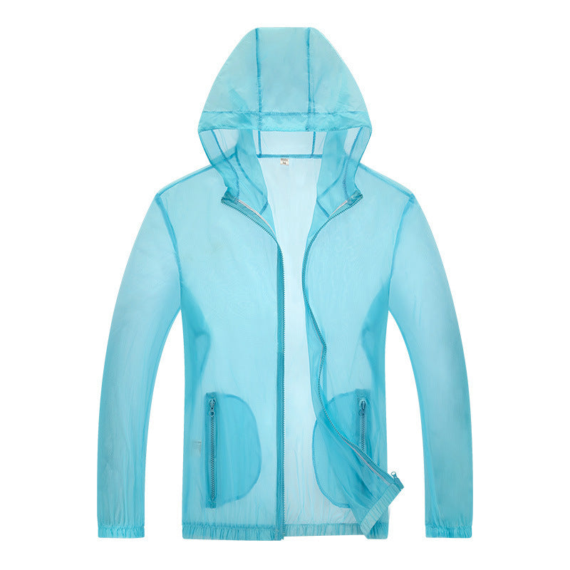 Herren ultraleichte Regenjacke mit verstellbarem Kapuzenbereich und reflektierenden Elementen ShopNory