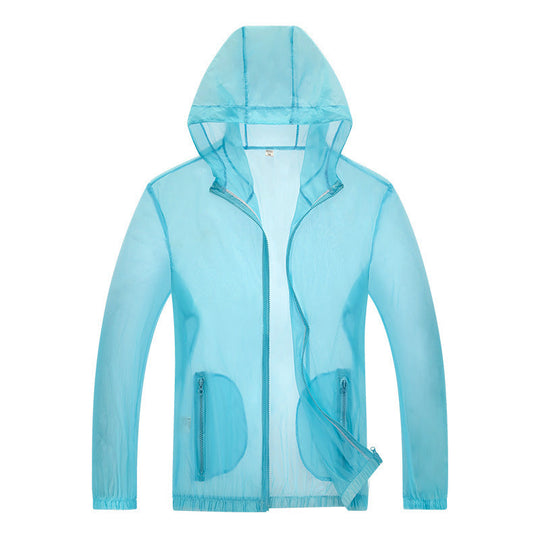 Herren ultraleichte Regenjacke mit verstellbarem Kapuzenbereich und reflektierenden Elementen ShopNory