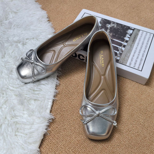 Damen Klassische Ballerinas mit zartem Schleifen-Detail und komfortablem Fußbett