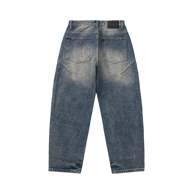 Damen Locker geschnittene Vintage-Denim-Jeans mit ausgefransten Details und verkürztem Bein Shop Nory