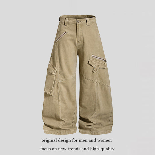 Damen Hochgeschnittene Baggy-Culotte mit Multi-Cargo-Taschen Shop Nory