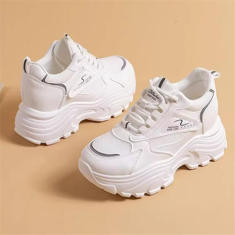 Damen Sportliche Chunky Sneakers mit gepolsterter Sohle und atmungsaktivem Obermaterial