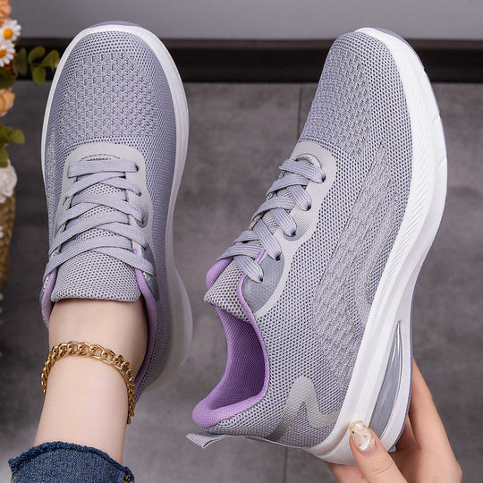 Damen nan leichte Strick-Fitness-Sneaker mit sichtbarem Luftdämpfer und reaktiver EVA-Plateau-Sohle Shop Nory
