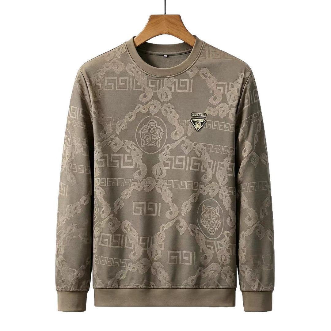 Herren Luxuriöses Langarmshirt mit strukturiertem Design Shop Nory