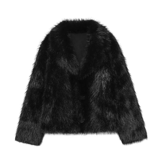 Damen Gekürzter Wollmix-Blouson mit voluminösem Kunstfellkragen Shop Nory
