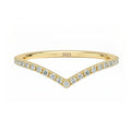 Damen eleganter V-förmiger Ring mit funkelnden Zirkonia Shop Nory