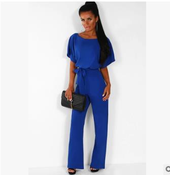 Damen elegantes Set bestehend aus fließender Bluse und weit geschnittenen Hosen