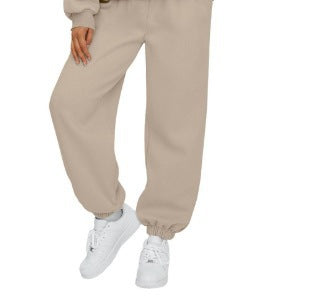 Damen nan weite Jogginghose mit hohem Bund elastischen Bündchen und Seitentaschen Shop Nory