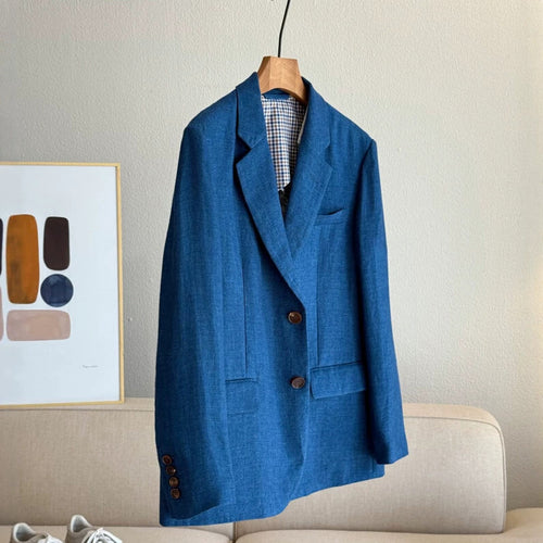 Damen Eleganter Blazer aus hochwertigem Leinen Shop Nory