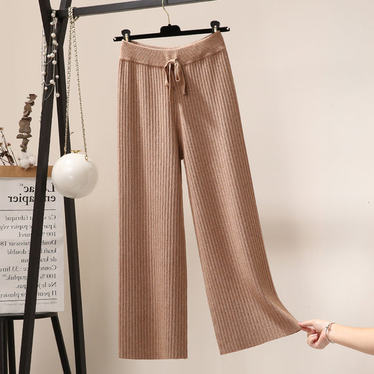 Damen Weite Rippstrickhosen Shop Nory