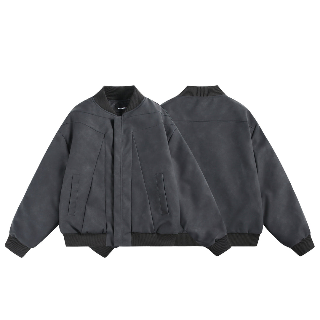 Unisex Oversize-Bomber mit minimalistischer Frontblende und strukturierter Nahtführung Shop Nory