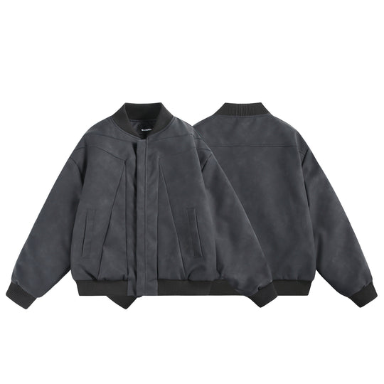 Unisex Oversize-Bomber mit minimalistischer Frontblende und strukturierter Nahtführung Shop Nory
