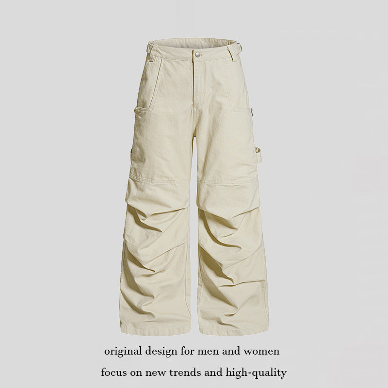 Damen Weite Cargo-Hose mit verstärkten Kniepartien und Multifunktions-Taschen Shop Nory