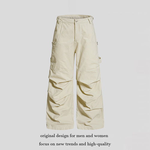 Damen Weite Cargo-Hose mit verstärkten Kniepartien und Multifunktions-Taschen Shop Nory
