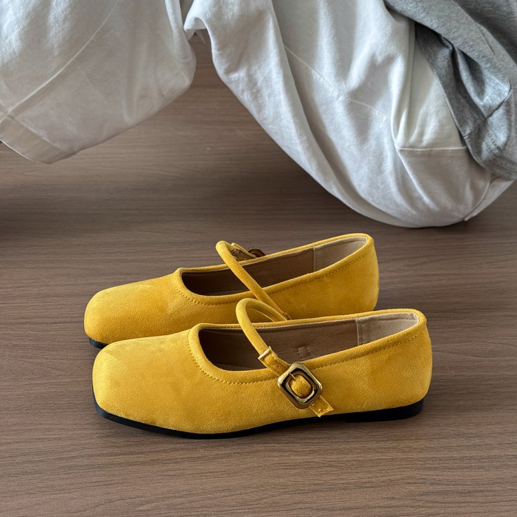 Damen elegante Mary Jane Ballerinas mit modischem Riemchen und komfortablem Fußbett Shopnory