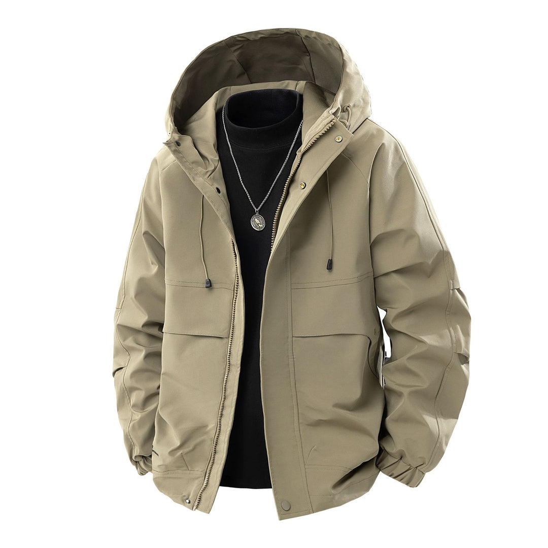 Herren Wasserabweisende urbane Parka‑Jacke mit verstellbarer Kapuze und Multifunktions‑Taschen Shop Nory