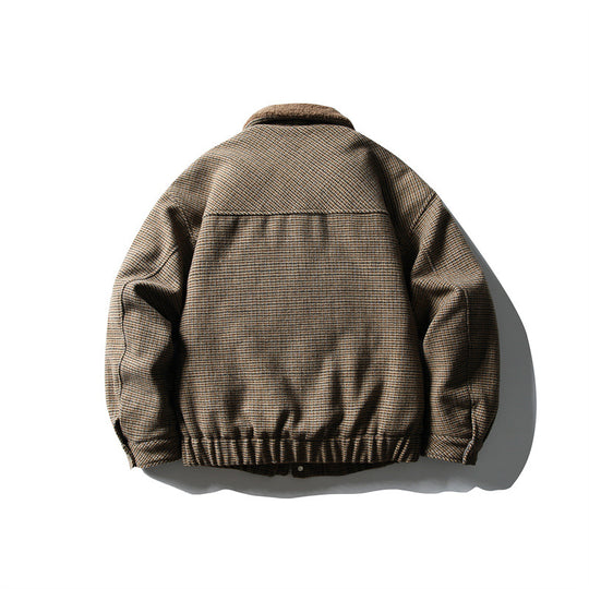 Herren Boxy-Blouson aus Wollmix mit Teddybesatz am Kragen und aufgesetzten Klappentaschen Shop Nory