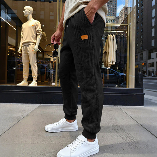 Herren Stepp-Jogginghose mit geometrischem Strukturmuster Shop Nory