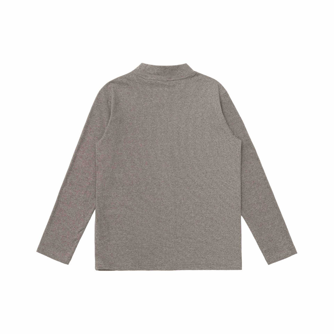 Unisex Feinstrukturierter Knopfcardigan mit Stehkragen Shop Nory
