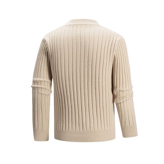Herren Feinstrick-Rollkragenpullover mit Zopfmuster und gerippten Ärmeln Shop Nory