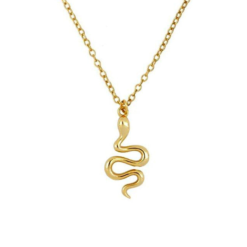 Damen Halskette mit schlangenförmigem Anhänger aus hochwertigem Edelstahl Shop Nory