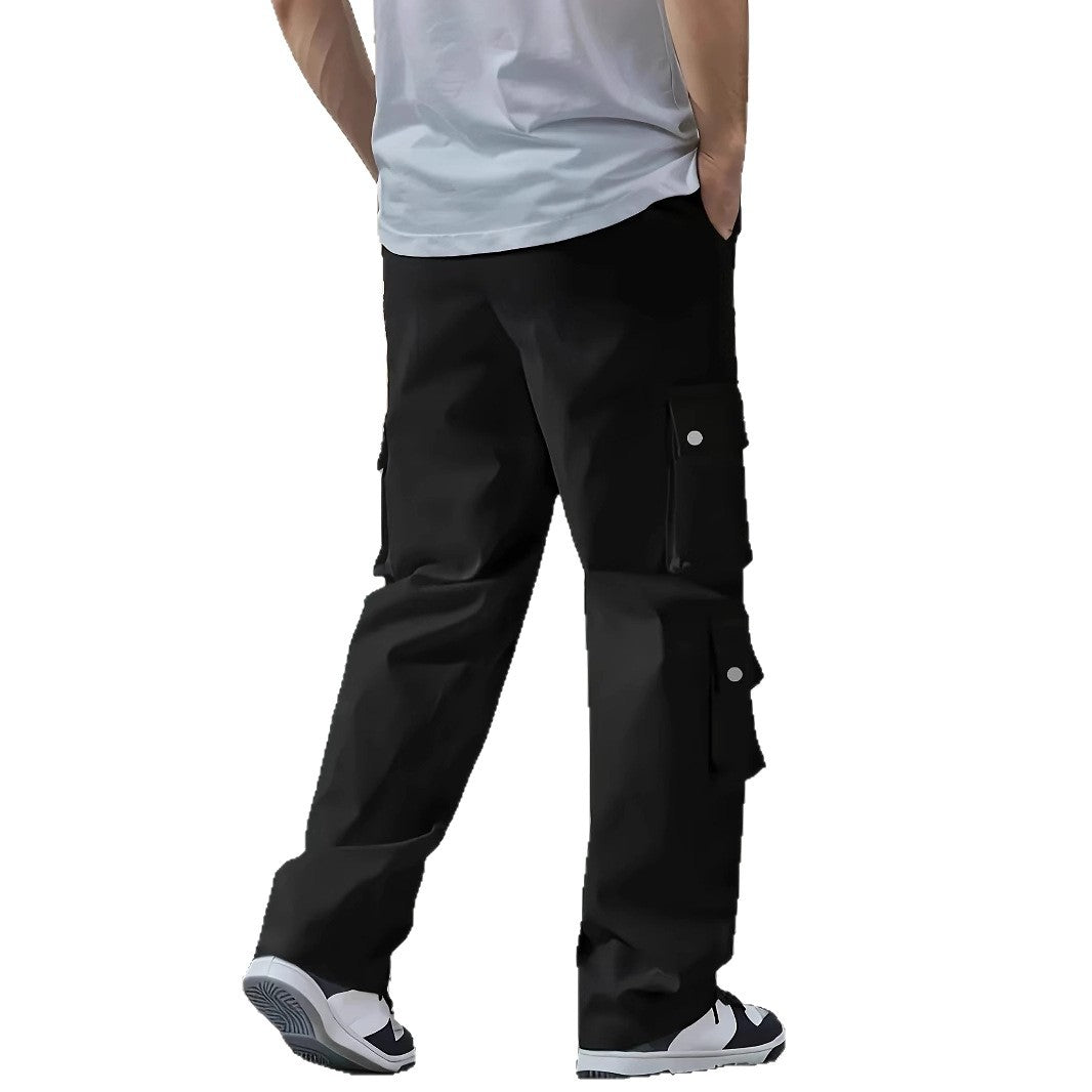 Herren Locker geschnittene Cargo-Jogginghose mit Tunnelzug & Mehrfachtaschen Shop Nory