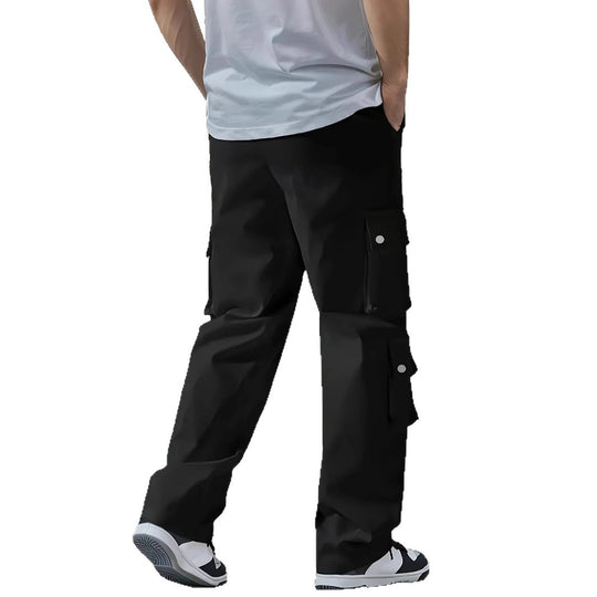 Herren Locker geschnittene Cargo-Jogginghose mit Tunnelzug & Mehrfachtaschen Shop Nory