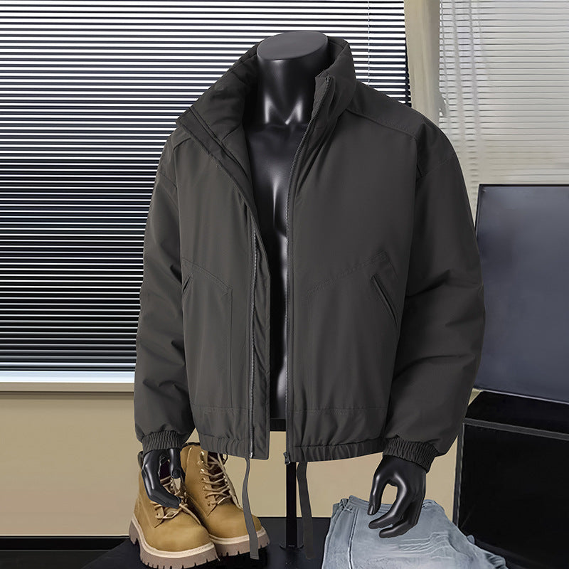 Herren Thermo‑isolierte Kurzblouson‑Jacke mit Stehkragen und Tunnelzugbund Shop Nory