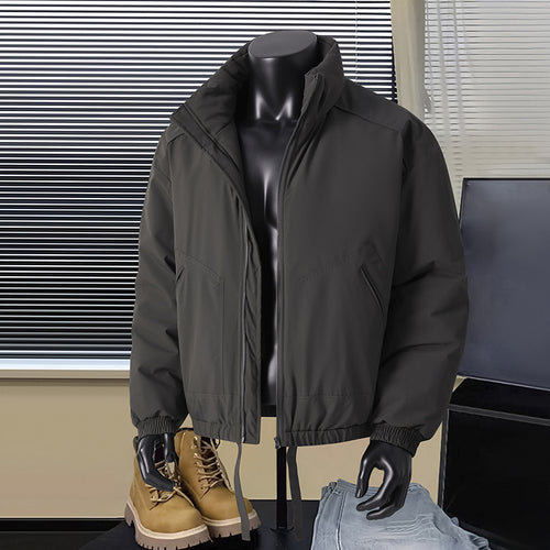 Herren Thermo‑isolierte Kurzblouson‑Jacke mit Stehkragen und Tunnelzugbund Shop Nory